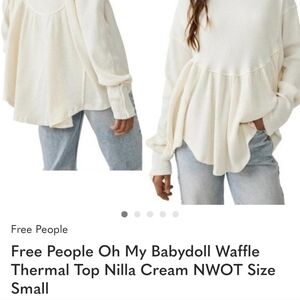 Free People Oh My Thermal Long Sleeve Top